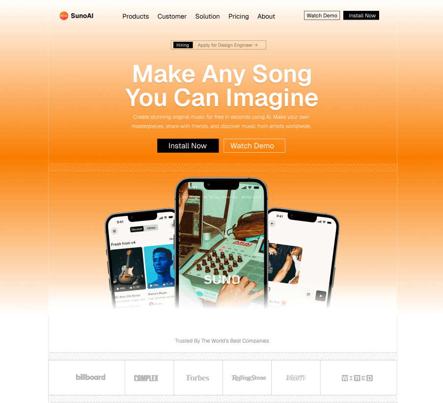 Mobile SaaS template preview